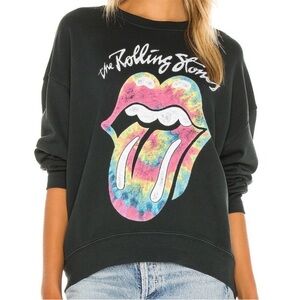 Daydreamer x Revolve Multicolor Rolling Stones Sweatshirt, size small